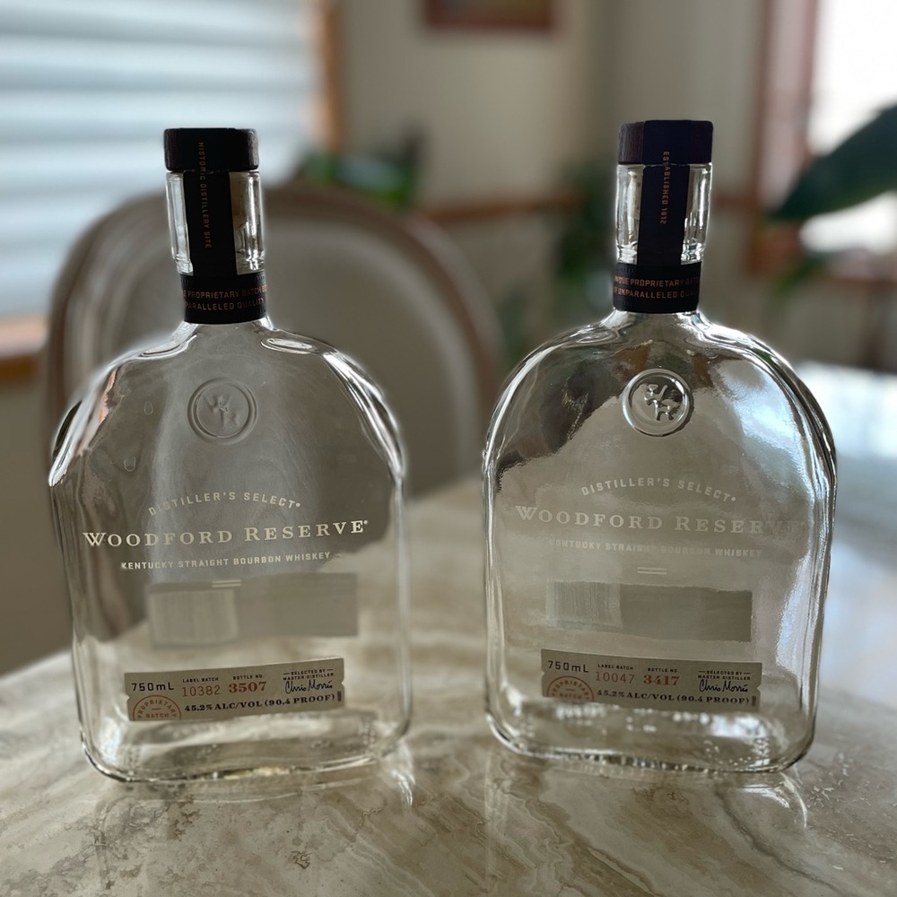 Woodford Reserve Kentucky Straight Bourbon Whiskey Bottle 750ml Empty *ONE*